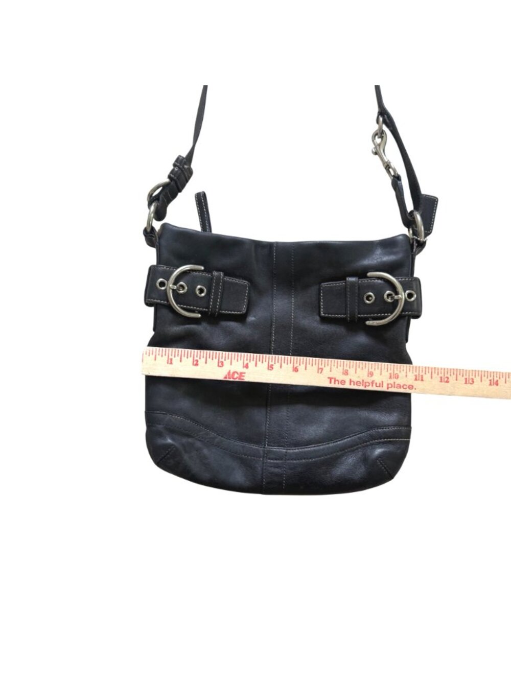 Coach Women's Soho Shoulder Bag Vintage Y2K Quiet Luxury Leather Black Crossbody - Picture 9 of 11